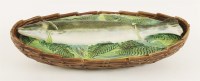 Lot 622B - A George Jones majolica trout dish and cover