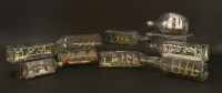 Lot 126 - Folk art ships in bottles