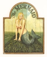 Lot 43 - An unusual mermaid sign
