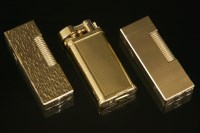 Lot 635 - A gold-plated Dunhill lighter