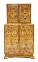 Lot 86 - An Art Deco walnut drinks cabinet