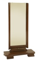 Lot 124 - A mahogany cheval mirror