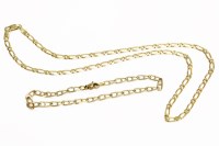 Lot 31 - A 9ct gold fetter link chain