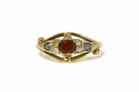 Lot 2 - An 18ct gold garnet
