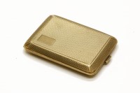 Lot 11 - A 9ct gold vesta case. 35.19g