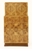 Lot 118 - An Art Deco walnut cabinet