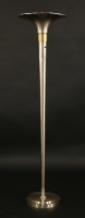 Lot 277 - A polished steel uplighter