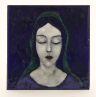 Lot 64 - A Wiener Werkstätte enamel plaque
