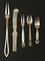 Lot 156 - Two 'Acorn' pattern forks