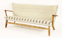 Lot 342 - A Danish oak settee