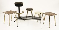Lot 256 - A pair of marble top tables