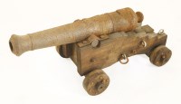 Lot 69 - An iron signalling cannon