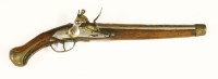Lot 73 - A Russian flintlock pistol
