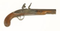Lot 75 - A flintlock holster pistol