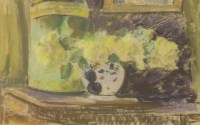 Lot 485 - Paul Maze (1887-1979)
INTERIOR WITH YELLOW ROSES
Signed l.l.