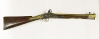 Lot 103 - A flintlock blunderbuss with brass barrel