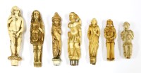Lot 163 - Seven ivory cutlery handles