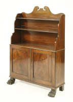 Lot 593 - A Regency mahogany waterfall bookcase