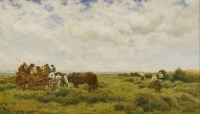 Lot 457 - Robert Thorne Waite RWS (1842-1935)
'THE HARVESTERS'
Signed l.l.
