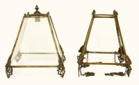 Lot 612 - Two Regency bronze framed hanging lights