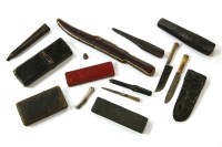 Lot 107 - An embossed leather sheath
