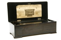 Lot 188 - A Paillarets Amobean music box