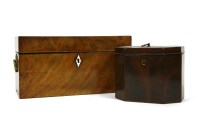 Lot 151 - A Regency mahogany tea caddy