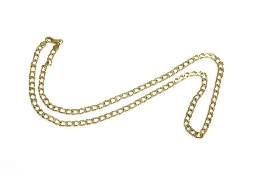 Lot 30 - An Italian 9ct gold filed curb link necklace