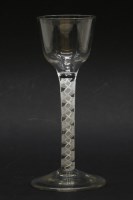 Lot 118 - An 18th century cordial glass