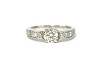 Lot 48 - A single stone brilliant cut diamond ring
