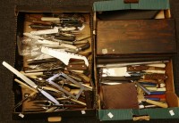 Lot 193 - A collection of carving implements