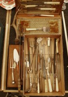 Lot 223 - A Victorian oak cased carving set