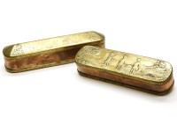 Lot 133 - An 18th Century Dutch copper and brass tobacco box