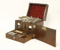 Lot 25 - A George III mahogany apothecary's cabinet