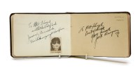 Lot 95 - An autograph book
