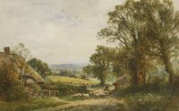 Lot 362 - Henry John Kinnaird (fl.1880-1920)
'A SUSSEX LANE'
Signed and inscribed with title