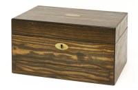 Lot 219 - A Victorian coromandel gentleman’s dressing case