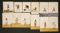 Lot 311 - Twelve Indian company watercolours
