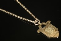 Lot 648 - A Victorian fancy belcher link guard chain