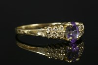 Lot 752 - A gold tanzanite ring