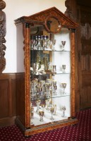Lot 393 - A Biedermeier-style burr maple