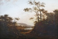Lot 443 - Follower of Frederick de Moucheron
A SOUTHERN RIVER LANDSCAPE