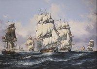 Lot 402 - John Bentham-Dinsdale (1927-2008)
'THE INDEPENDENCE OFF GIBRALTAR