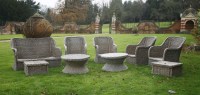 Lot 551 - A suite of wicker furniture