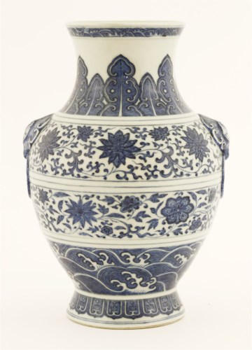 Lot 1069 - A Chinese blue and white vase