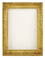 Lot 429 - A George III giltwood frame carved with scrolling leaves
