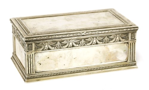 Lot 229 - A Russian silver box