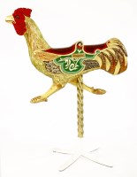 Lot 338 - A rare C J Spooner of Burton-on-Trent fairground/carousel double-seat juvenile cockerel