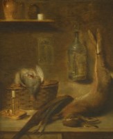 Lot 51 - Benjamin Blake (1757-1830)
LARDER STILL LIFE WITH PARTRIDGE;
LARDER STILL LIFE WITH HARE
One initialled and dated 1805 l.l.