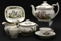Lot 348 - A 19th century part tea service